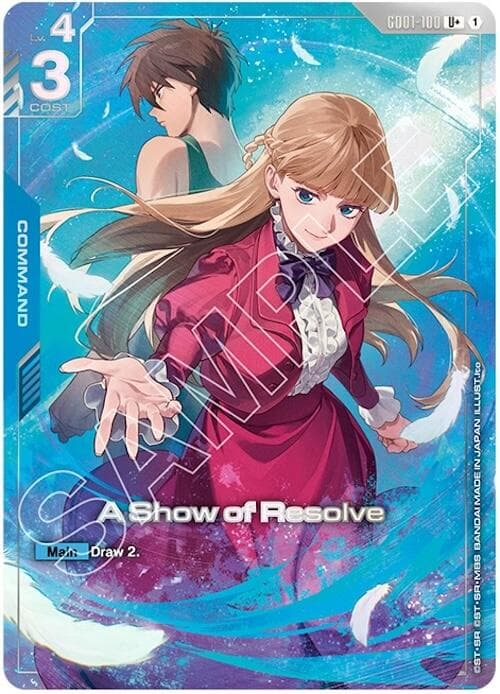 A Show of Resolve (U+) (PB01) — Gundam Promotional Cards card