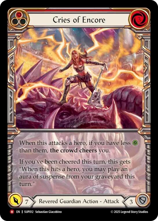 Cries of Encore (Extended Art) — Super Slam card
