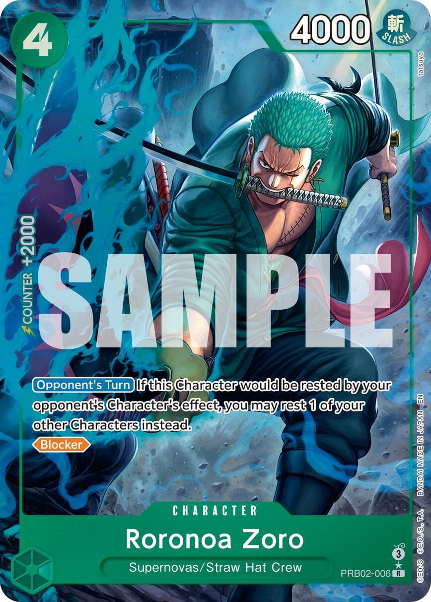 Roronoa Zoro - PRB02-006 (Alternate Art) — Premium Booster -The Best- Vol. 2 card