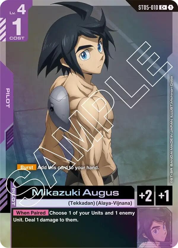 Mikazuki Augus (C+) — Starter Deck 05: Iron Bloom card