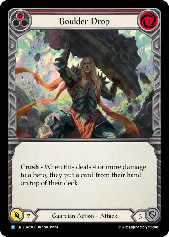 Boulder Drop (Red) — Armory Deck: Pleiades card