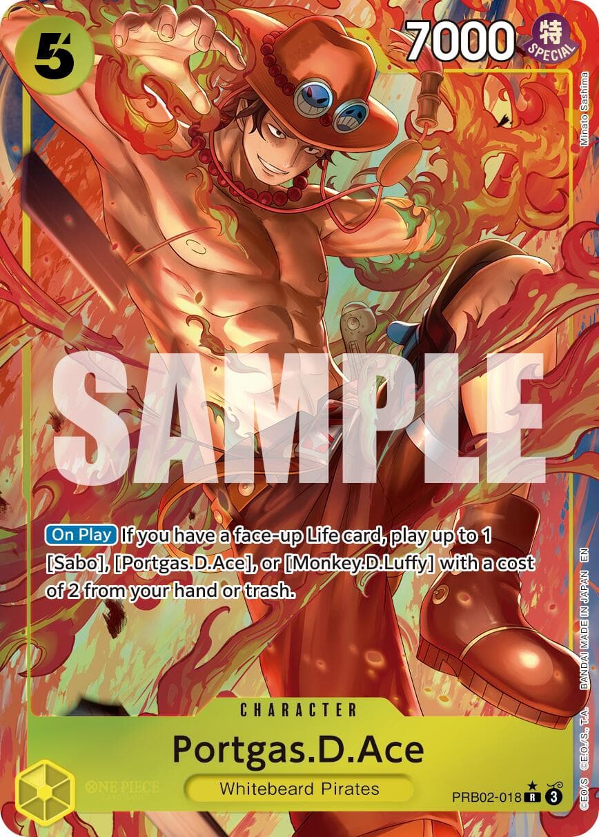 Portgas.D.Ace - PRB02-018 (Alternate Art) — Premium Booster -The Best- Vol. 2 card