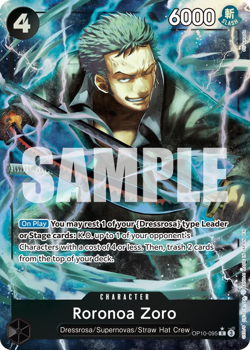 Roronoa Zoro - OP10-095 (Alternate Art) — Premium Booster -The Best- Vol. 2 card