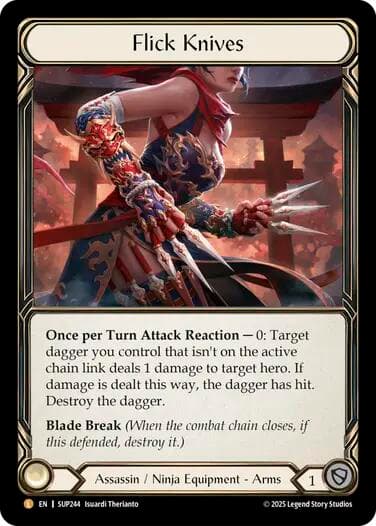 Flick Knives — Super Slam card
