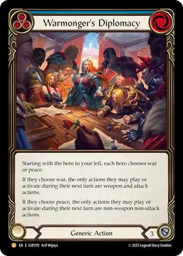 Warmonger's Diplomacy — Super Slam card