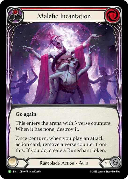 Malefic Incantation — GEM Pack 3 card