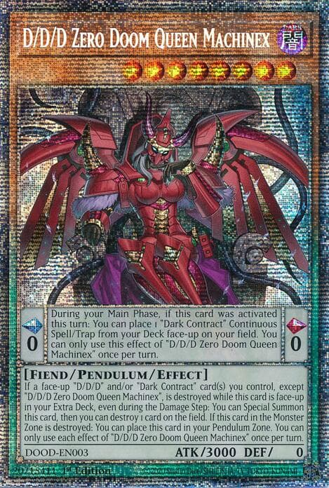 D/D/D Zero Doom Queen Machinex (Starlight Rare) — Doom of Dimensions card