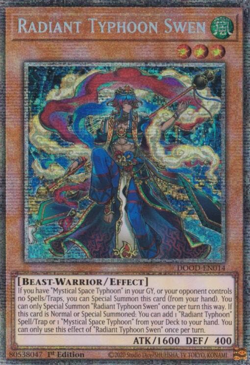Radiant Typhoon Swen (Starlight Rare) — Doom of Dimensions card