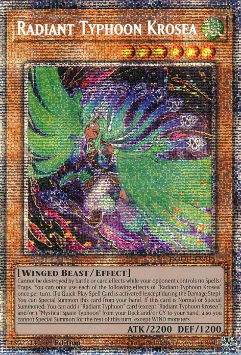 Radiant Typhoon Krosea (Starlight Rare) — Doom of Dimensions card