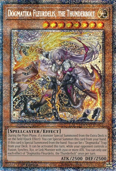 Dogmatika Fleurdelis, the Thunderbolt (Starlight Rare) — Doom of Dimensions card
