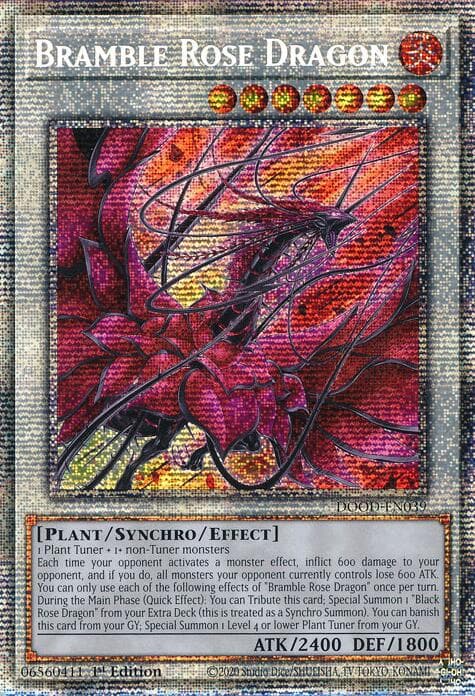 Bramble Rose Dragon (Starlight Rare) — Doom of Dimensions card