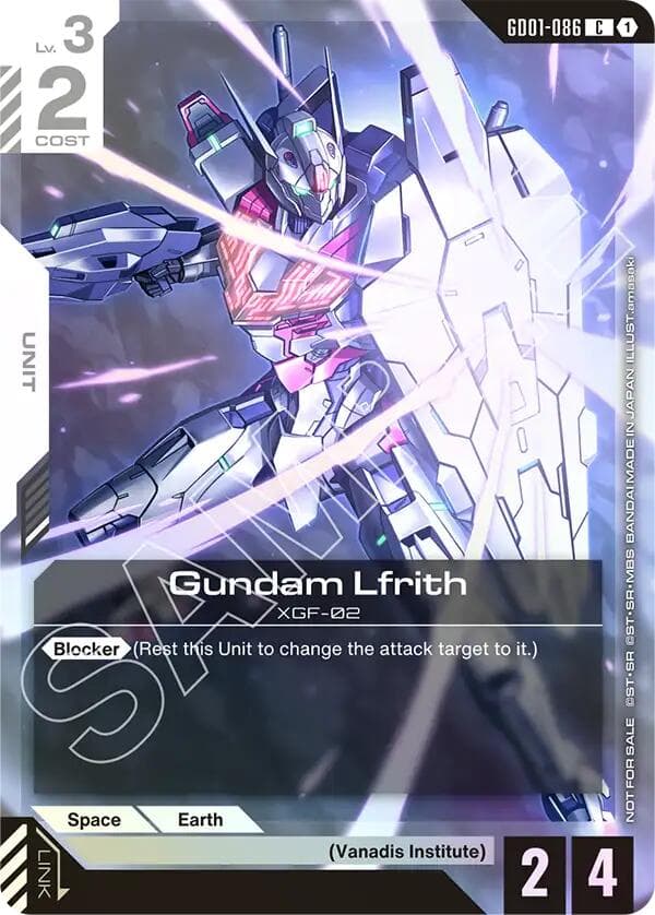 Gundam Lfrith (Championship Participation Pack 01) — Gundam Promotional Cards card