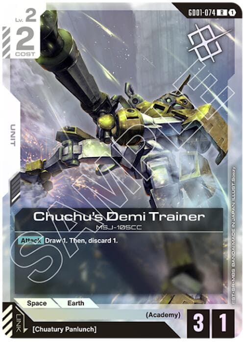 Chuchu's Demi Trainer (Judge Pack 01) — Gundam Promotional Cards card