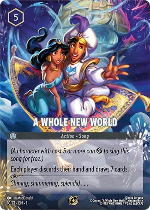 A Whole New World — Disney Lorcana Promo Cards card