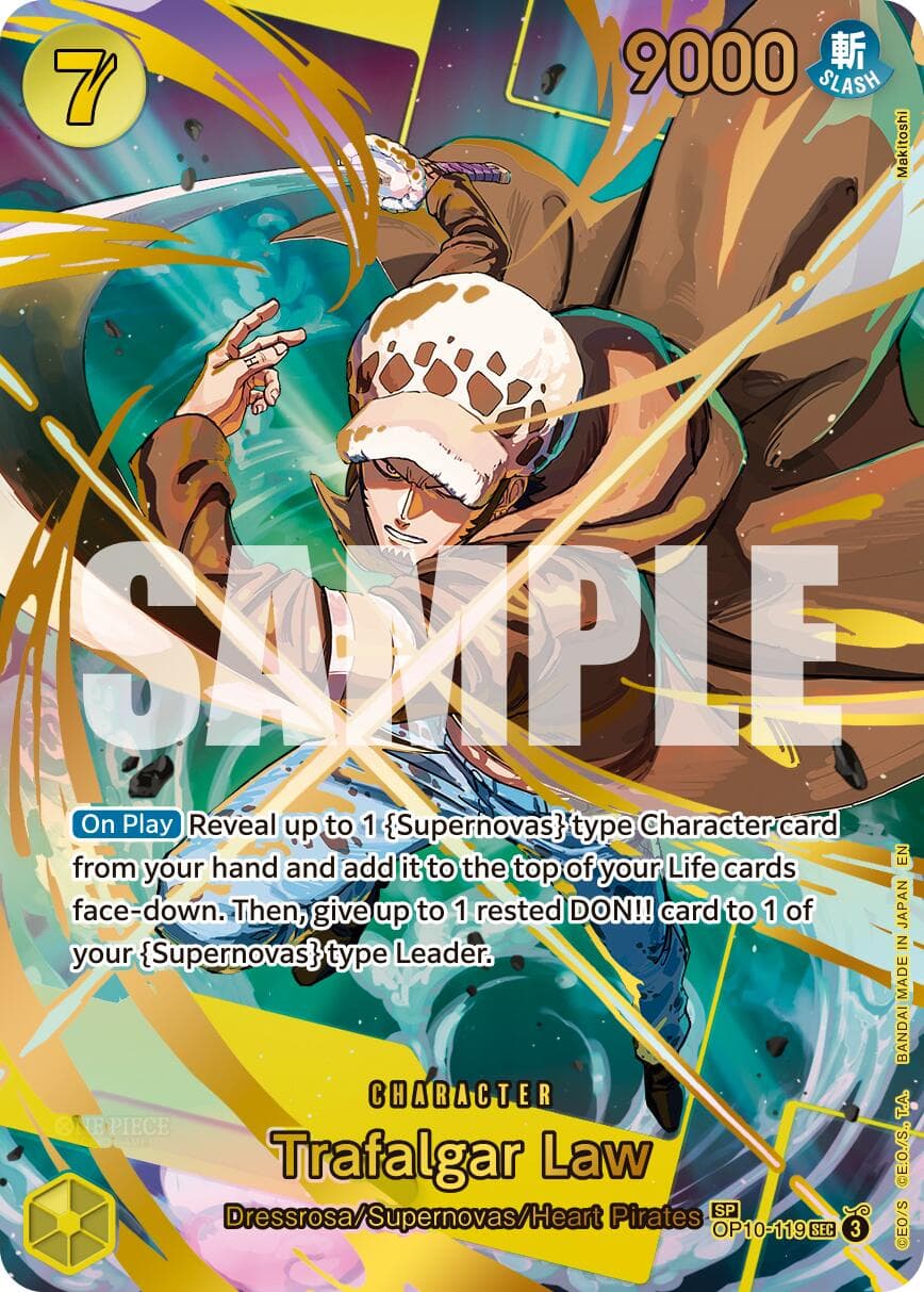 Trafalgar Law - OP10-119 (SP) — Premium Booster -The Best- Vol. 2 card
