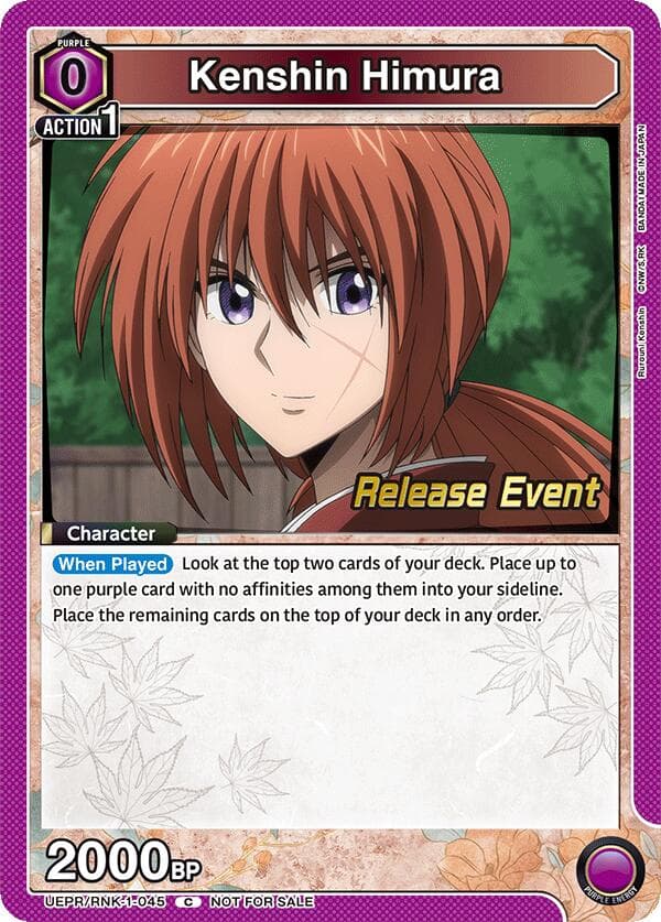 Kenshin Himura (045) — UE11BT: Rurouni Kenshin Release Event Cards card