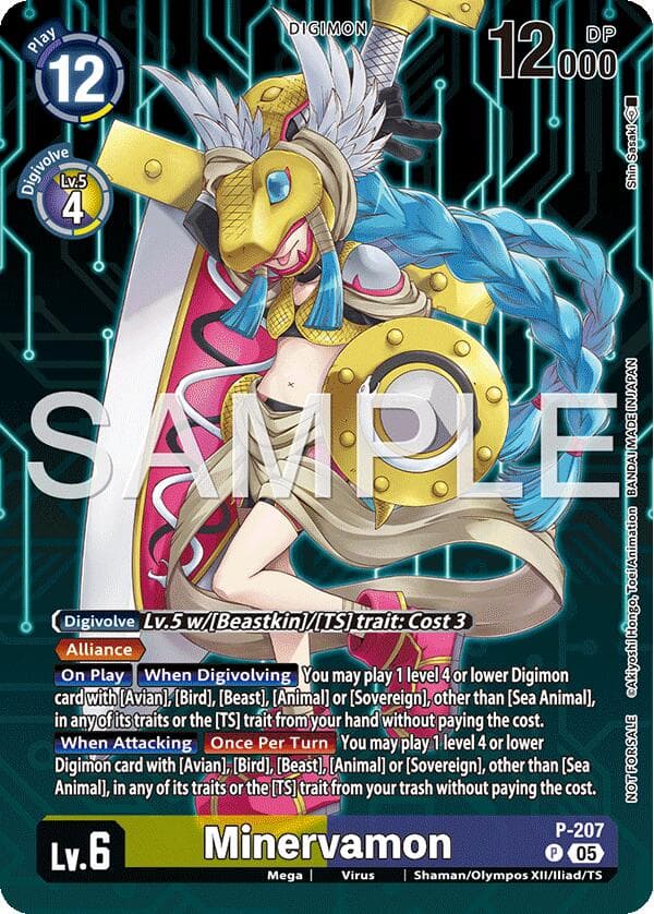 Minervamon (Hacker's Slumber Box Promotion Pack) — Digimon Promotion Cards card