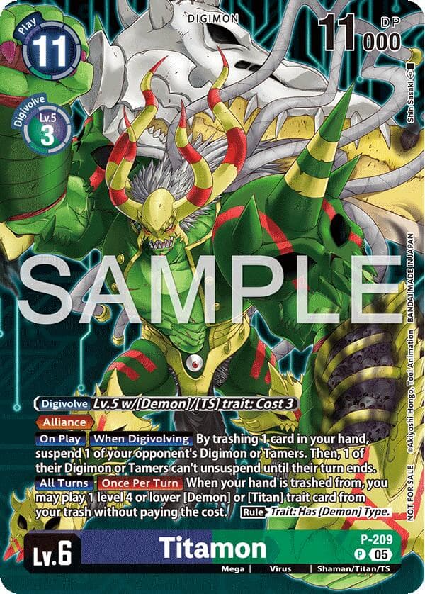 Titamon (Hacker's Slumber Box Promotion Pack) — Digimon Promotion Cards card