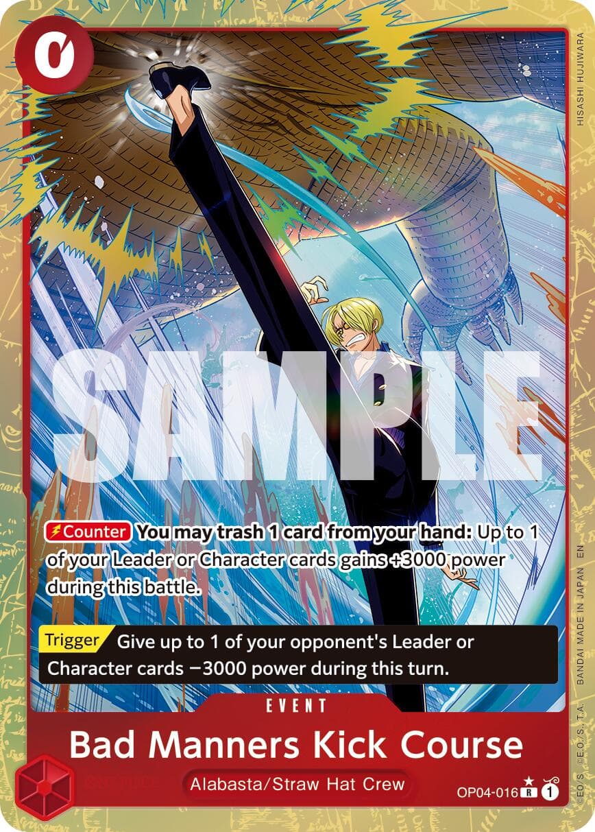Bad Manners Kick Course (Alternate Art) — Premium Booster -The Best- Vol. 2 card