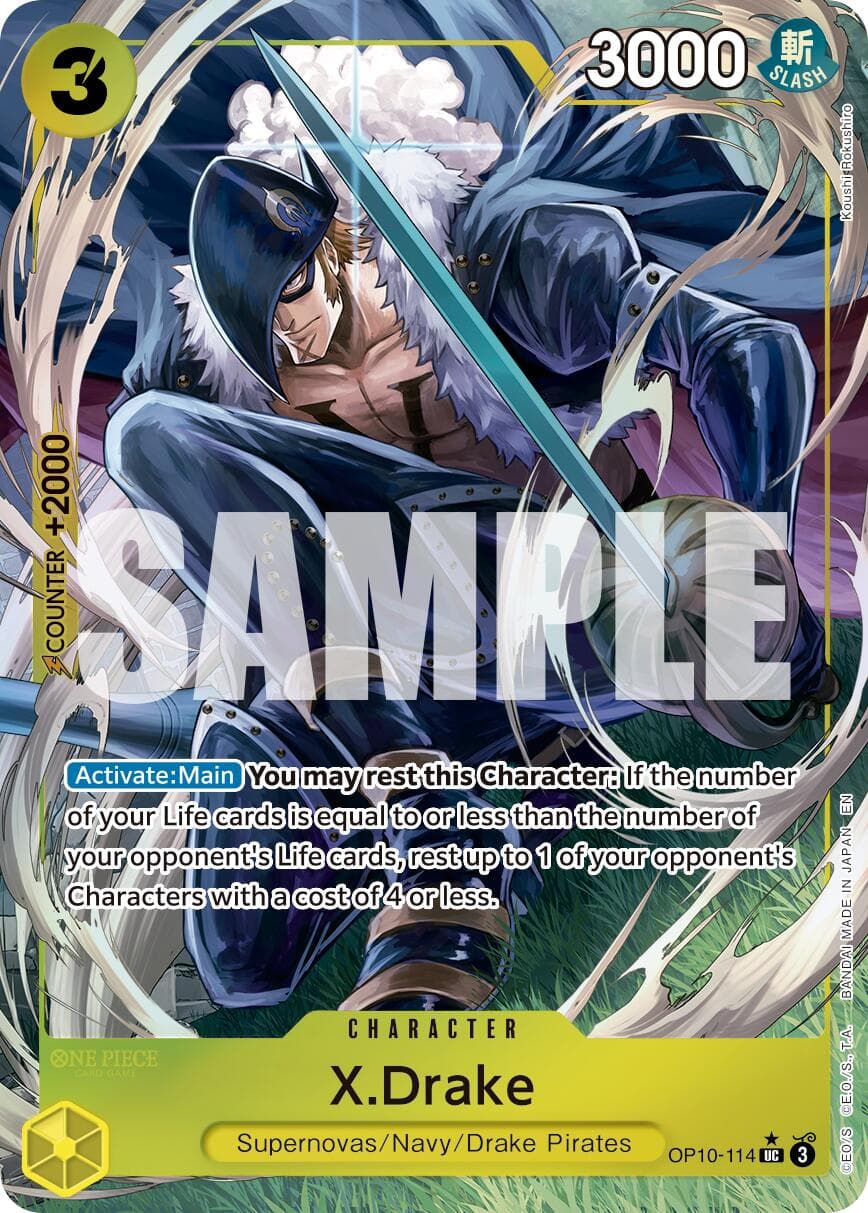 X.Drake (Alternate Art) — Premium Booster -The Best- Vol. 2 card
