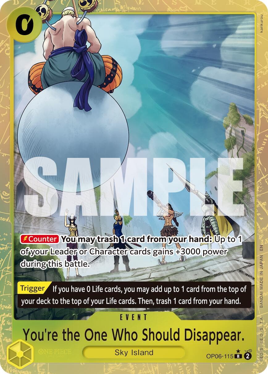 You're the One Who Should Disappear (Alternate Art) — Premium Booster -The Best- Vol. 2 card
