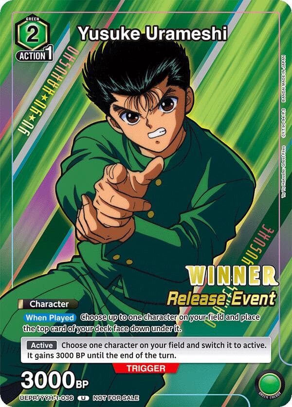 Yusuke Urameshi (Release Event Winner) — UE13BT: Yu Yu Hakusho: Ghost Files Release Event Cards card