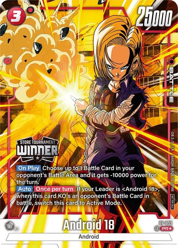 Android 18 (Tournament Pack -Winner- 08) — Tournament and Championship Promos card