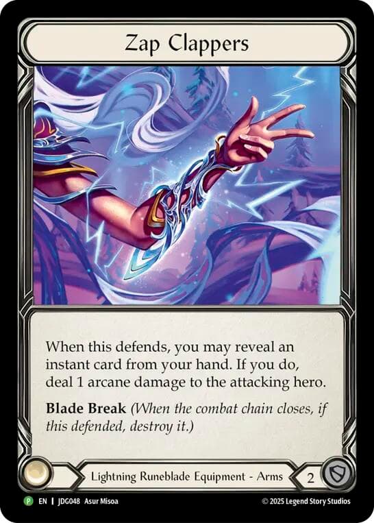 Zap Clappers - JDG048 — Flesh and Blood: Promo Cards card