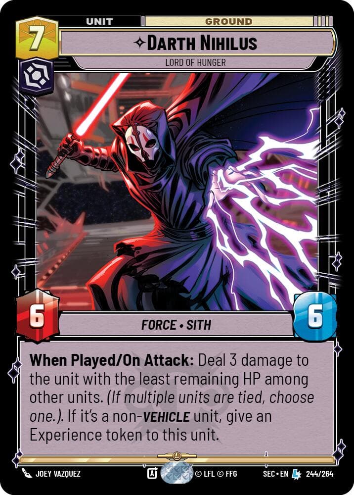 Darth Nihilus - Lord of Hunger — Secrets of Power card