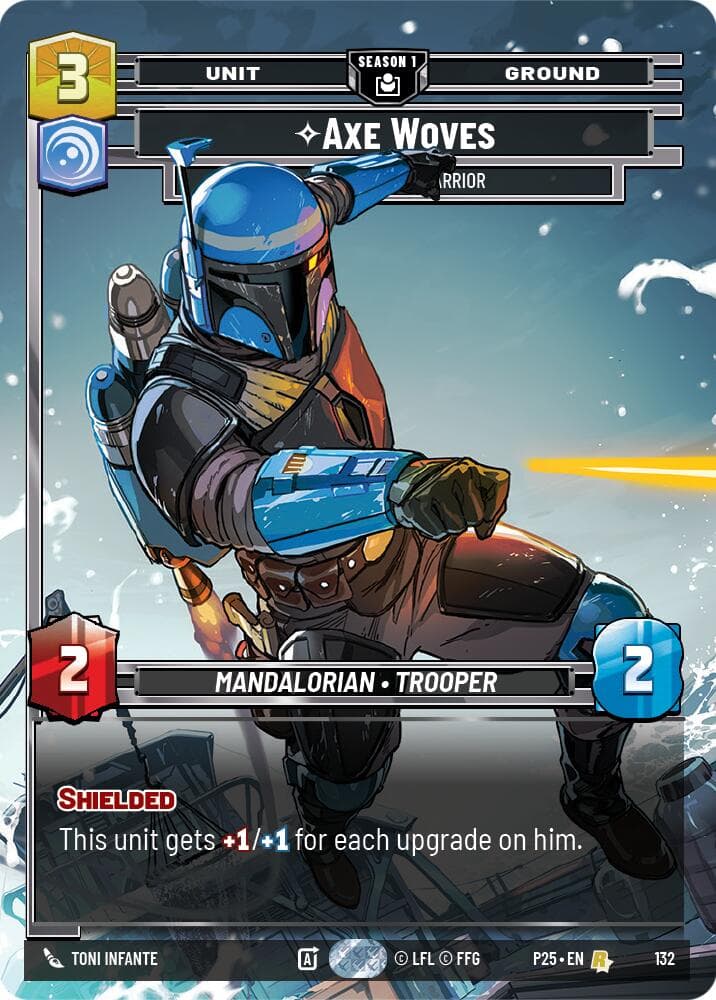 Axe Woves - Accomplished Warrior (132) — Sector and Regional Promos: Season 1 card