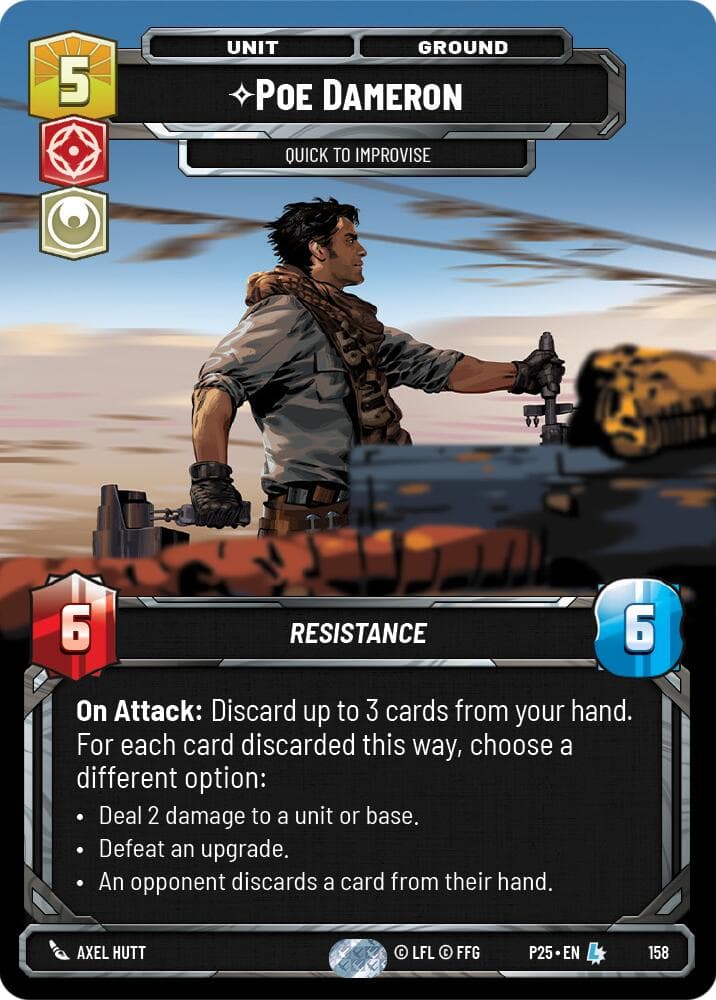 Poe Dameron - Quick to Improvise — Sector and Regional Promos: Season 1 card