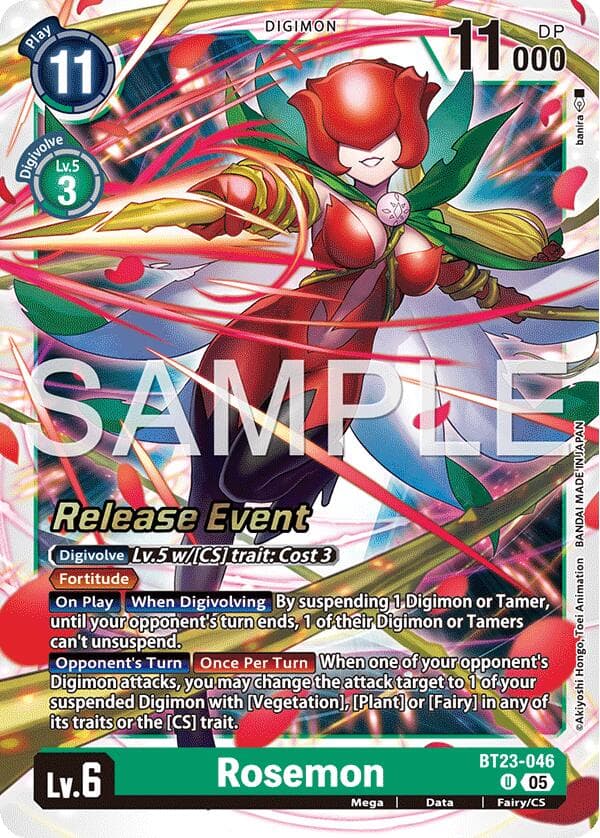 Rosemon — Hackers' Slumber Release Event Cards card
