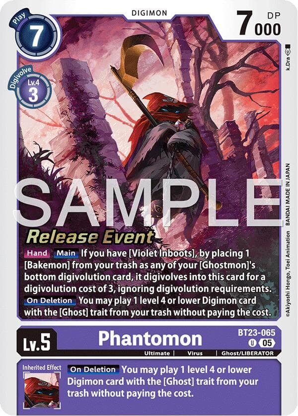Phantomon — Hackers' Slumber Release Event Cards card