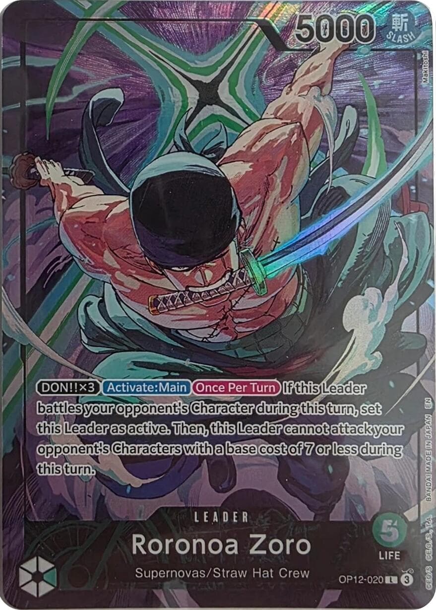 Roronoa Zoro - OP12-020 (Official Playmat Limited Edition Vol.4) — One Piece Promotion Cards card