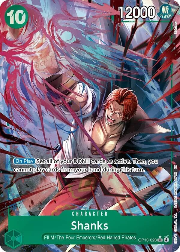 Shanks (028) (Alternate Art) — Carrying On His Will card