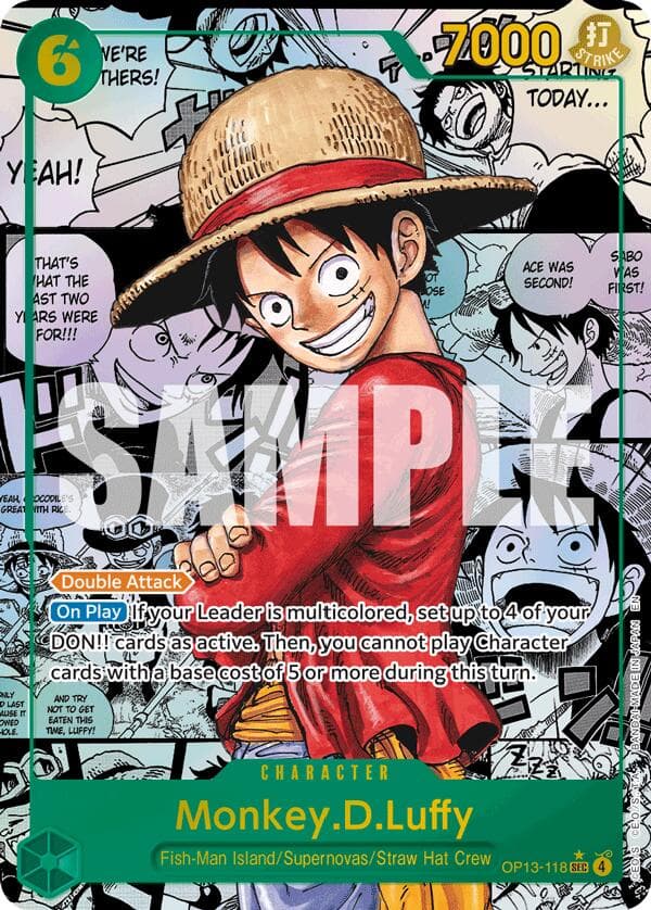 Monkey.D.Luffy (118) (Super Alternate Art) — Carrying On His Will card