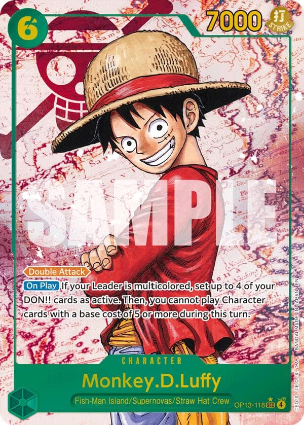 Monkey.D.Luffy (118) (Parallel) — Carrying On His Will card