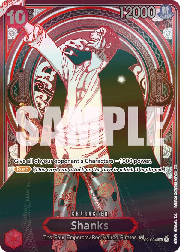 Shanks - OP09-004 (SP) (Silver) — Carrying On His Will card