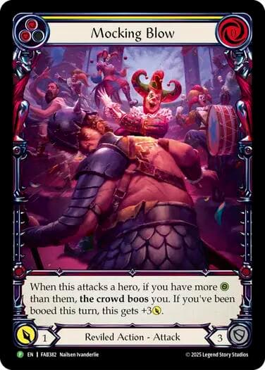 Mocking Blow (Yellow) - FAB382 — Flesh and Blood: Promo Cards card