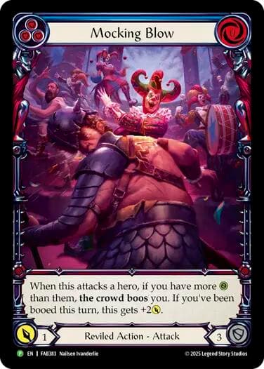 Mocking Blow (Blue) - FAB383 — Flesh and Blood: Promo Cards card