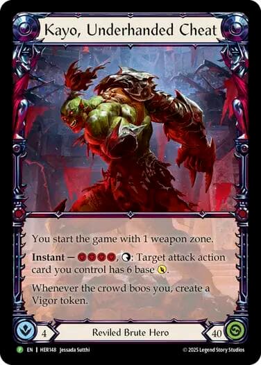 Kayo, Underhanded Cheat - HER148 — Flesh and Blood: Promo Cards card