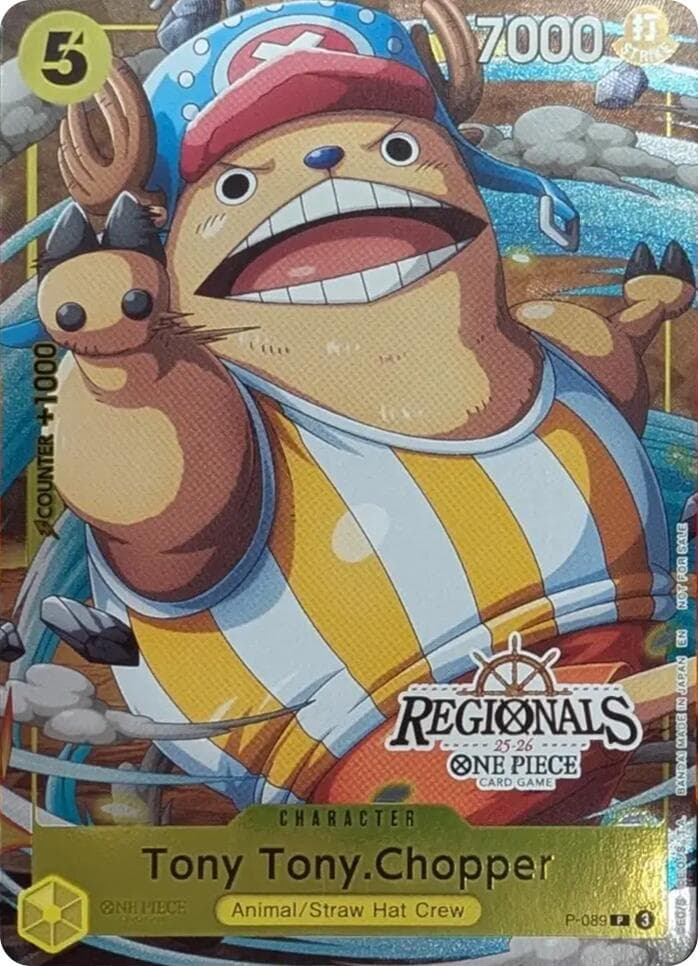 Tony Tony.Chopper (CS 25-26 Regionals Textured Chase Promo) — One Piece Promotion Cards card