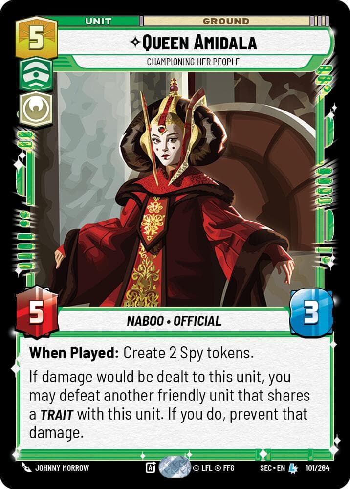 Queen Amidala - Championing Her People — Secrets of Power card
