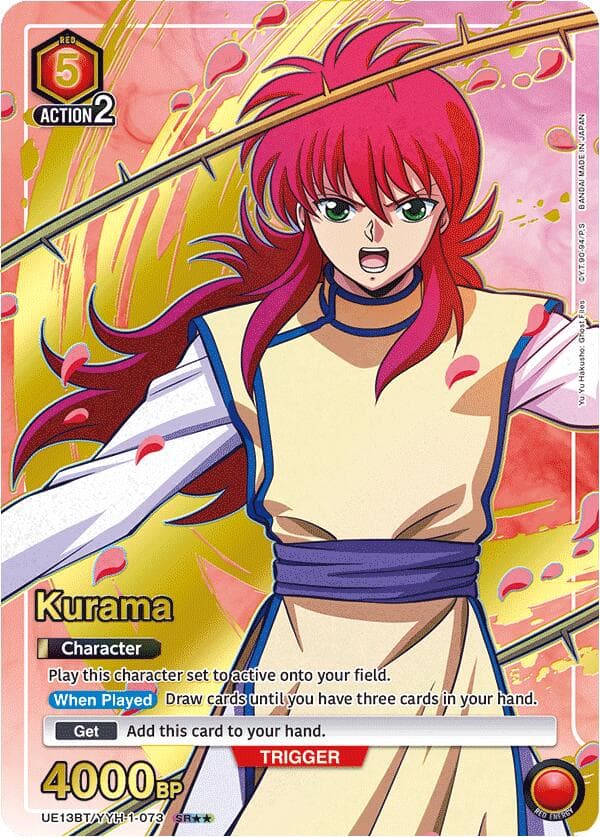 Kurama (073) (SR**) — UE13BT: Yu Yu Hakusho: Ghost Files card