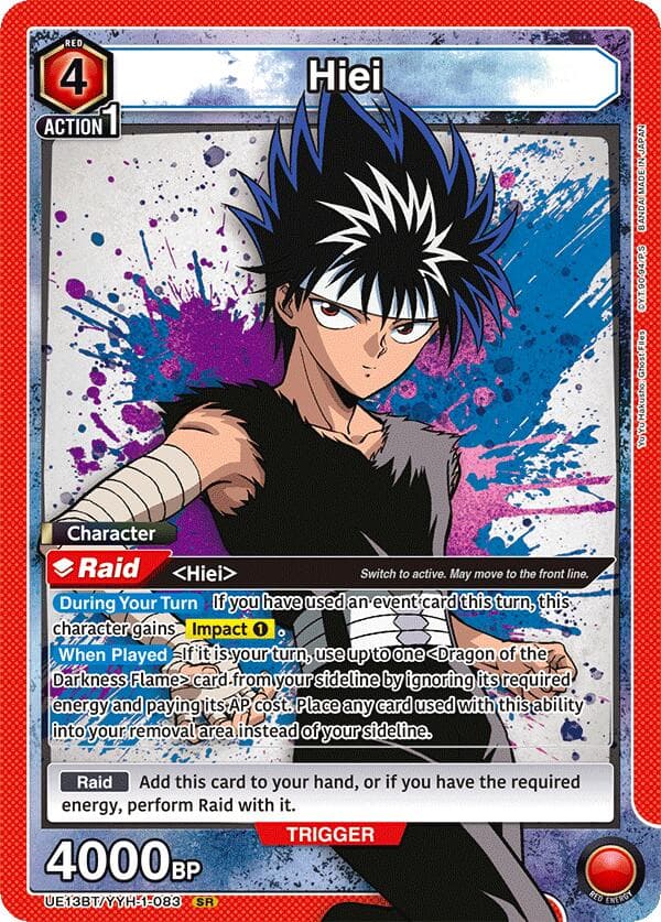 Hiei (083) — UE13BT: Yu Yu Hakusho: Ghost Files card
