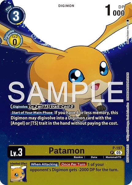 Patamon (Digimon Story: Time Stranger Promo Pack) — Digimon Promotion Cards card