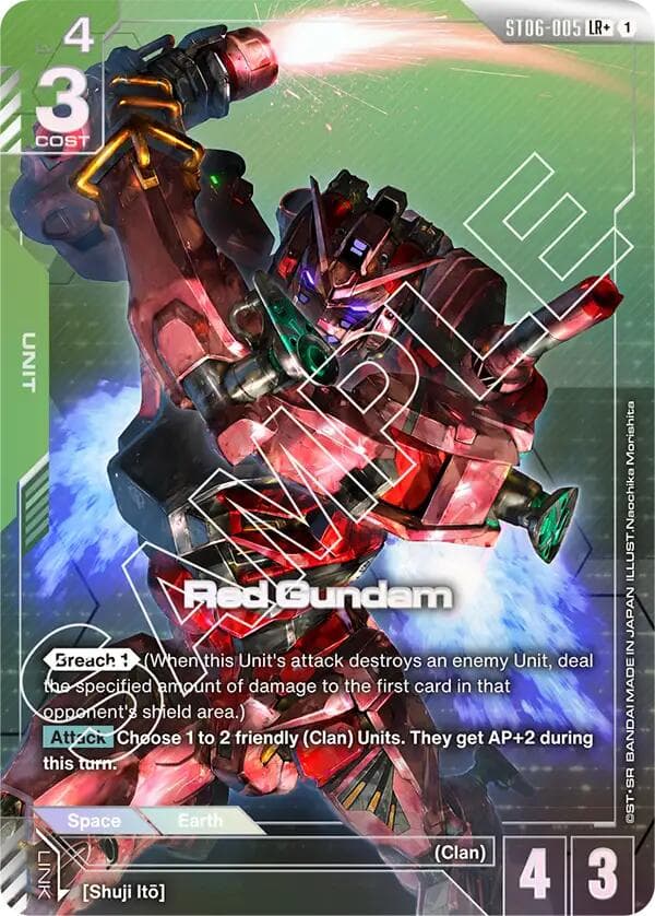 Red Gundam (LR+) — Starter Deck 06: Clan Unity card
