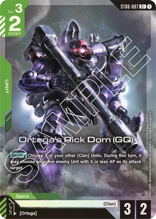 Ortega's Rick Dom (GQ) (C+) — Starter Deck 06: Clan Unity card