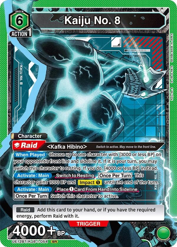 Kaiju No. 8 (054) — UE12BT: Kaiju No. 8 card