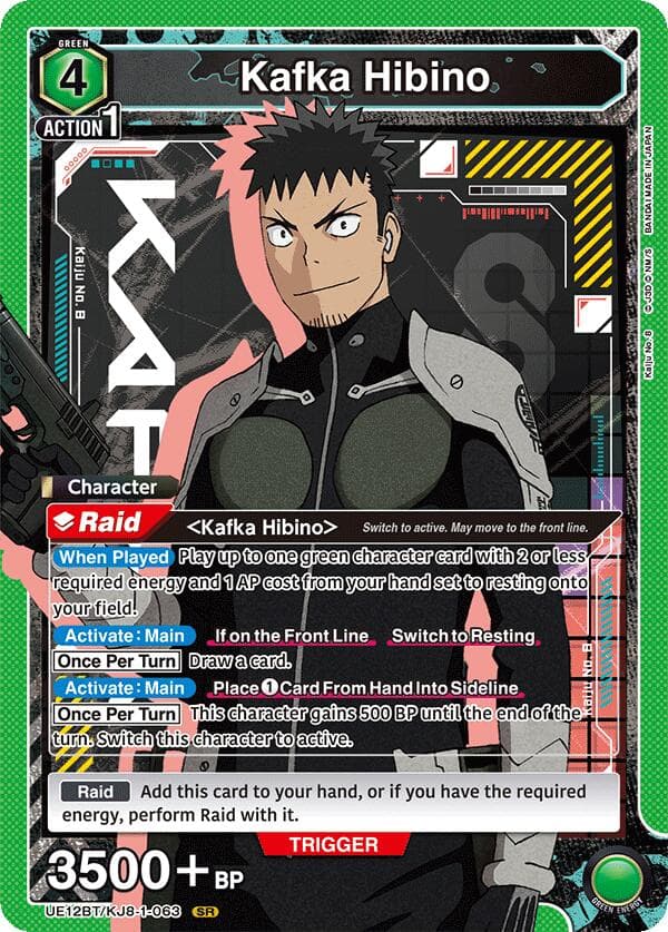 Kafka Hibino (063) — UE12BT: Kaiju No. 8 card